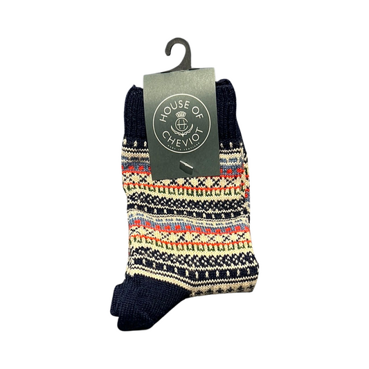 House of Cheviot Lady Fairisle Short Sock