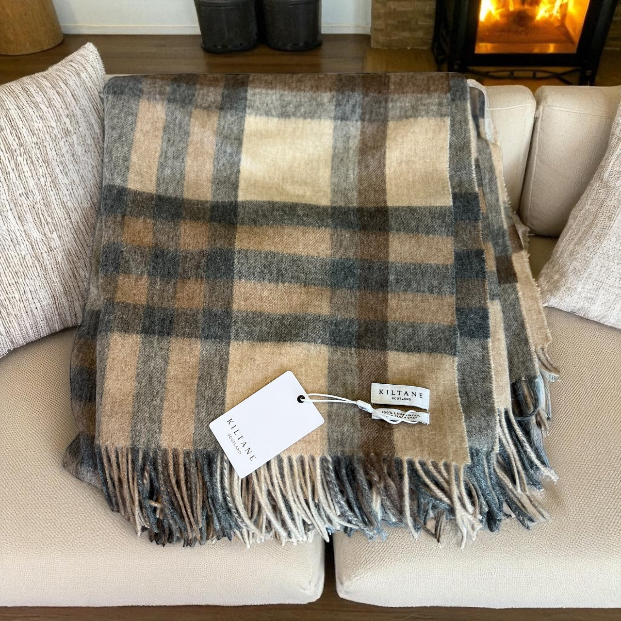 Kiltane 100% Lambswool Tartan Throw