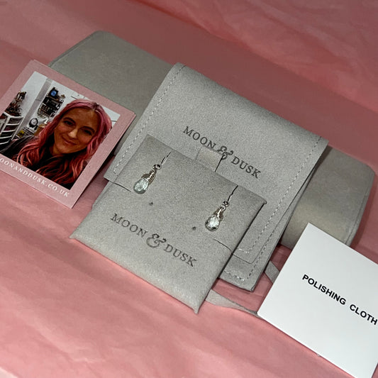 Moon & Dusk  Sterling Silver Earrings
