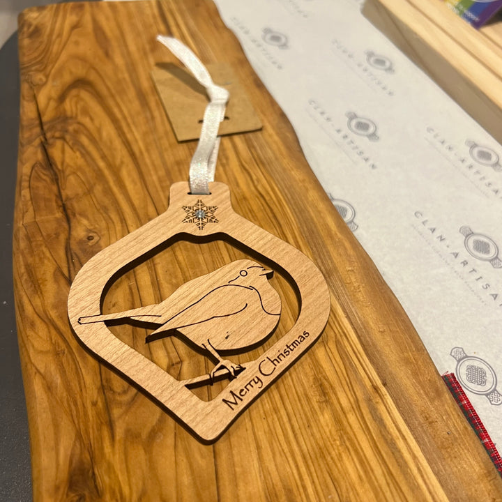 The Damside Wooden Christmas Bauble Decoration
