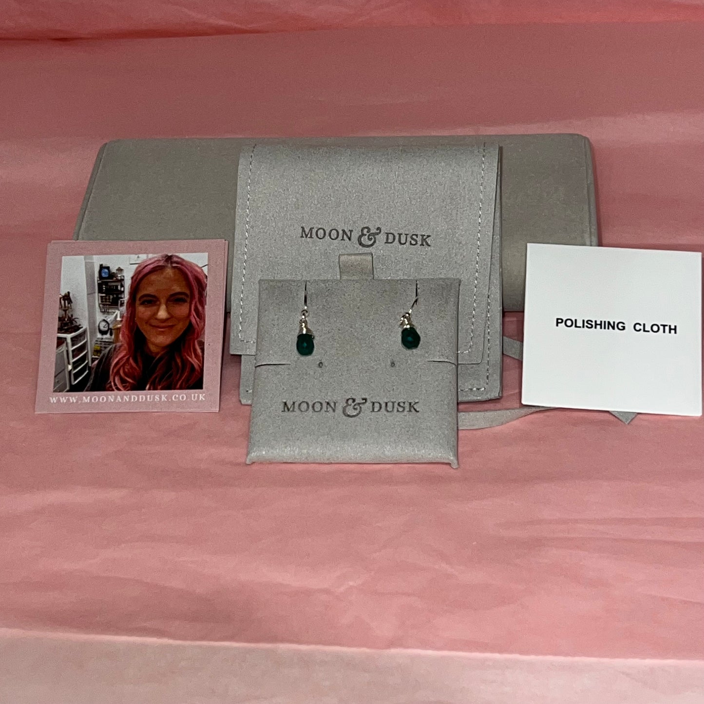 Moon & Dusk Sterling Silver Earrings