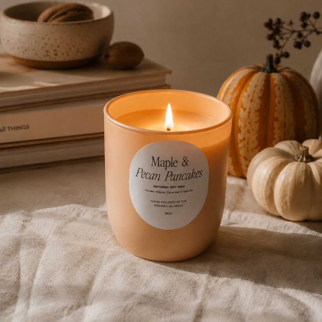 Maple and Pecan Pancakes Autumn Candle