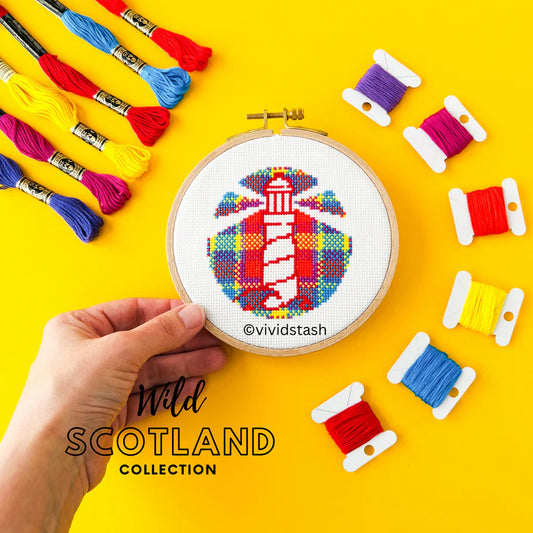 Vivid Stash Wild Scotland Cross Stitch Kit