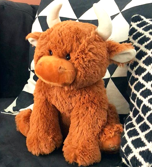 Large stuffed cow toy discount