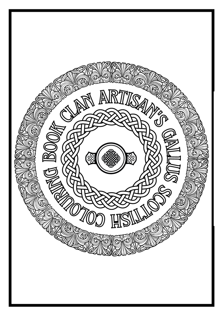 Clan Artisan's Gallus Scottish Colouring Book