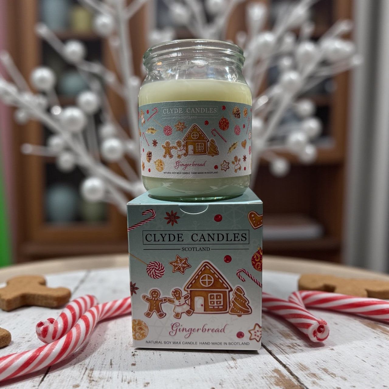 Clyde Candles Christmas Glass Candle