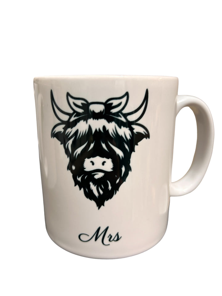 Clan Artisan Designed & Handprinted Wedding Ceramic Mugs 10oz