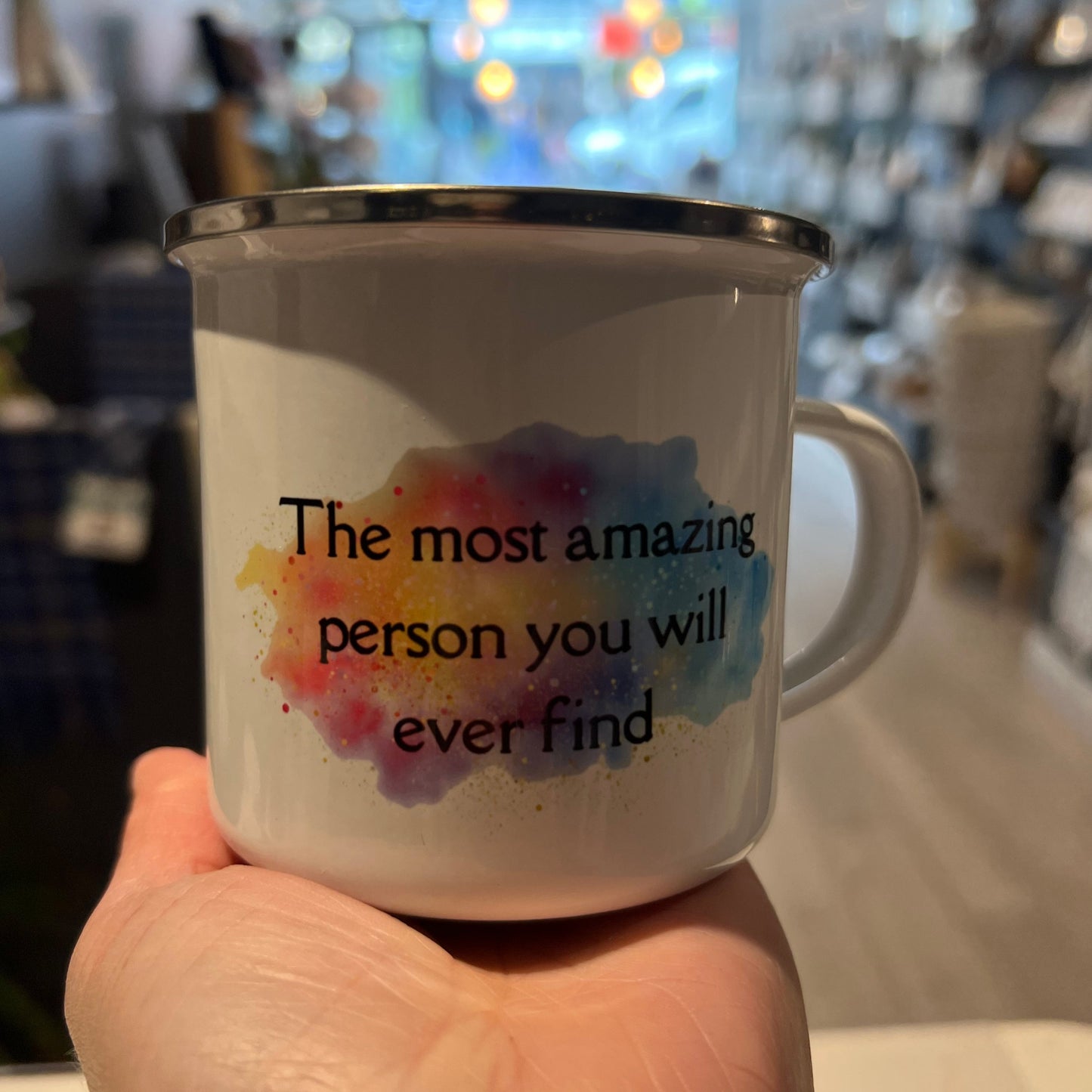 Clan Artisan Designed & Handprinted Enamel (Tin) Mugs