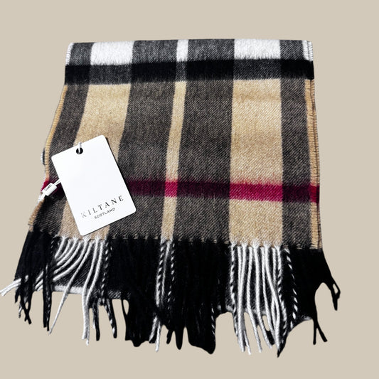 Made In Scotland Kiltane 100% Pure Cashmere Scarf