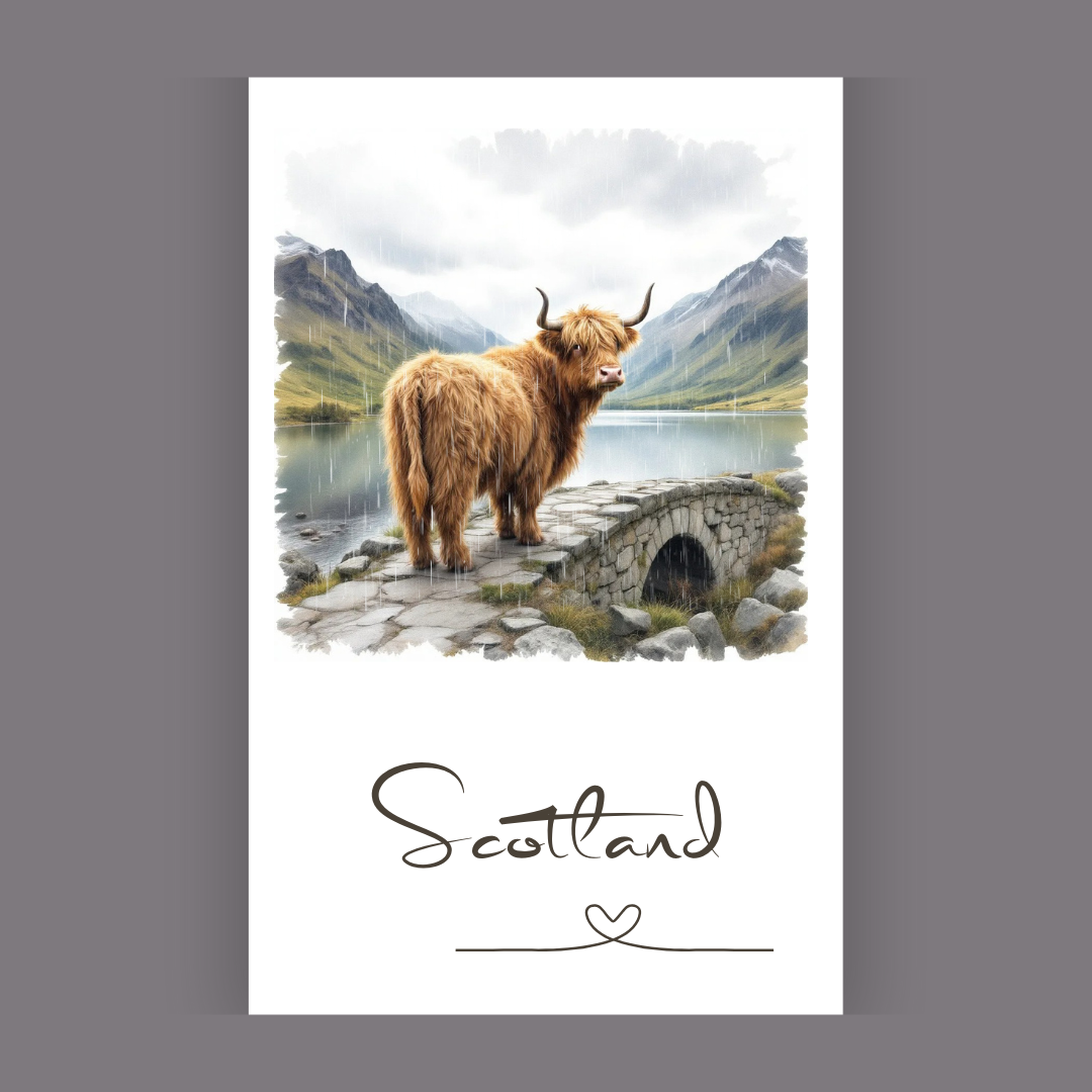 Clan Artisan Highland Cow Tea Towels