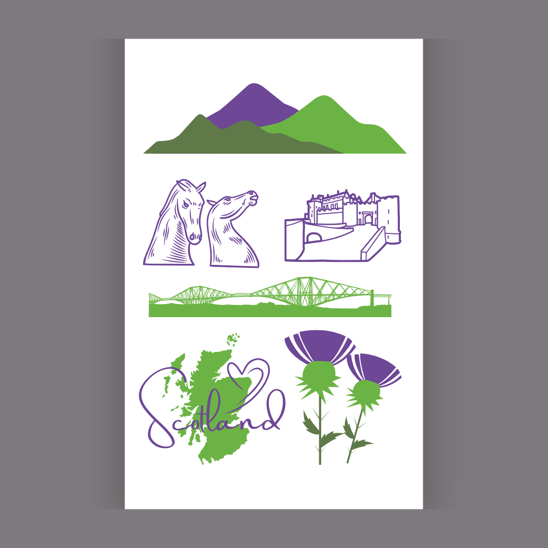 Clan Artisan Scottish Themed Tea Towels