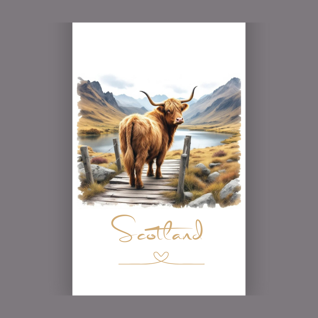 Clan Artisan Highland Cow Tea Towels
