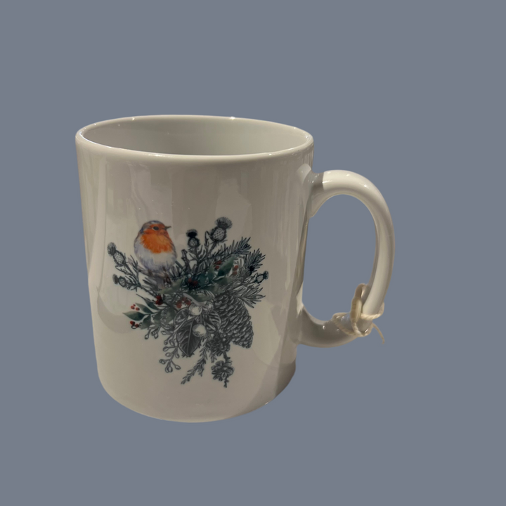 Clan Artisan Designed & Handprinted Christmas Ceramic Mugs 10oz