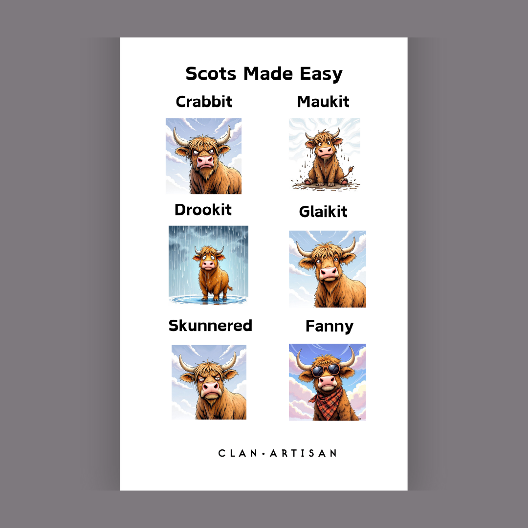 Clan Artisan Highland Cow Tea Towels