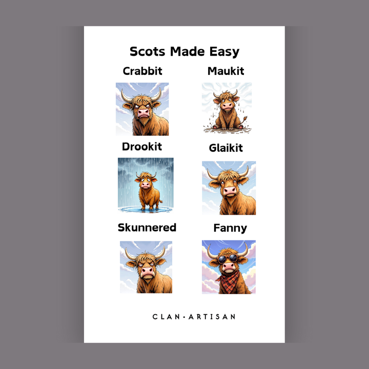 Clan Artisan Highland Cow Tea Towels