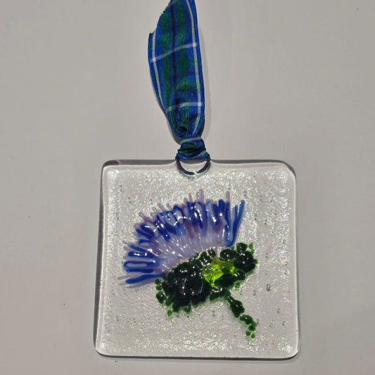 Dragonfly Dichroic Glass Handmade Thistle