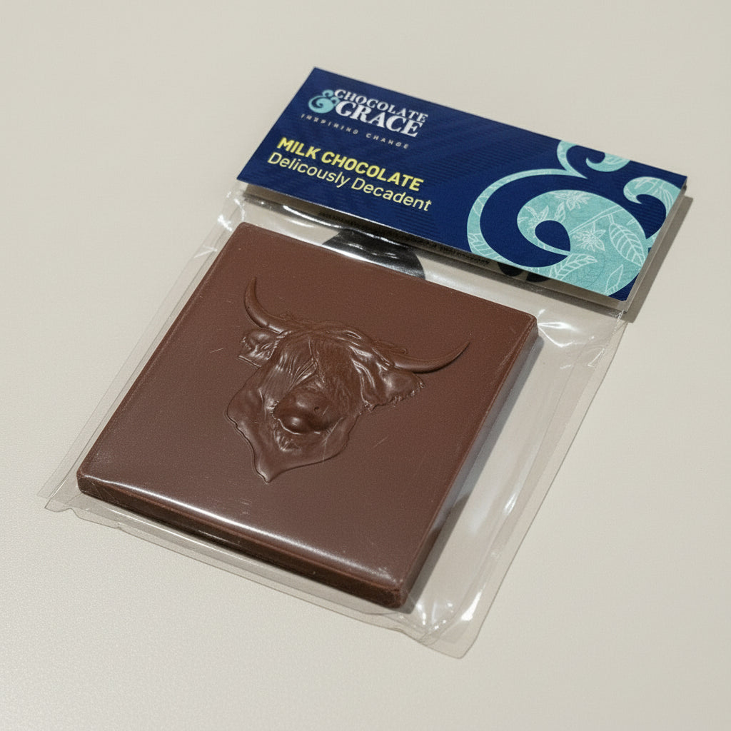Grace Chocolate Highland Cow, Stag & Thistle Chocolate Bars