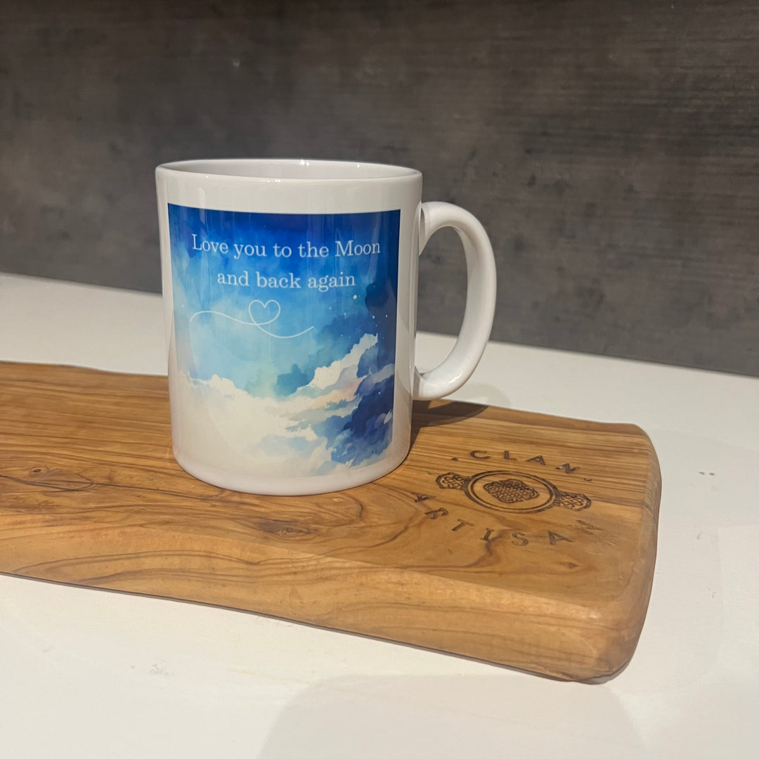 Clan Artisan Designed & Handprinted Inspirational Ceramic Mugs 10oz