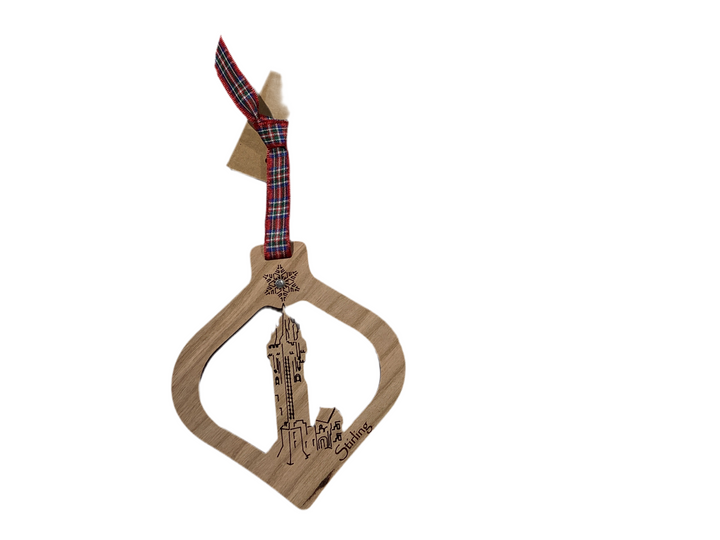 The Damside Wooden Christmas Bauble Decoration