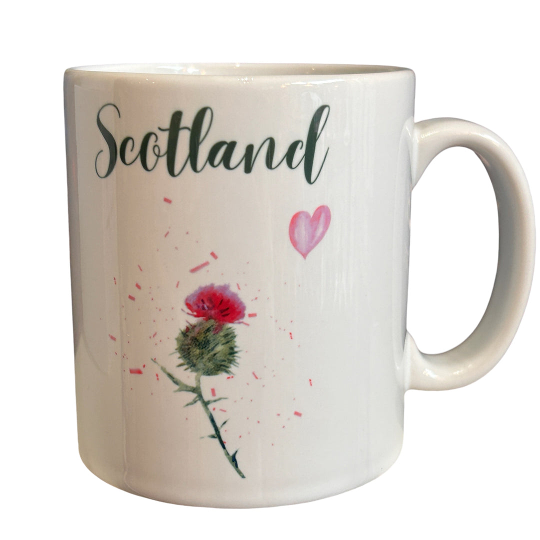 Clan Artisan Designed & Handprinted Scottish Themed Ceramic Mugs 10oz