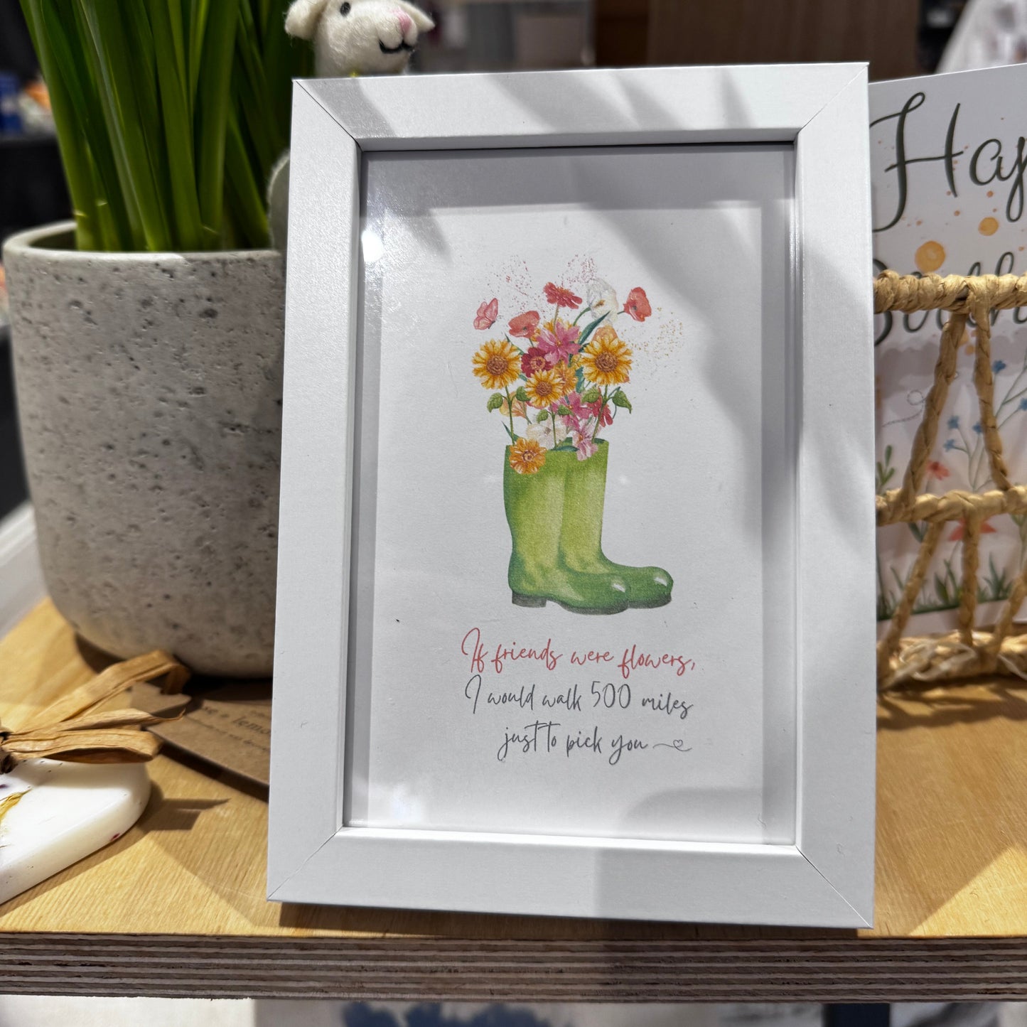 If Friends Wellies – Limited Edition Framed Print