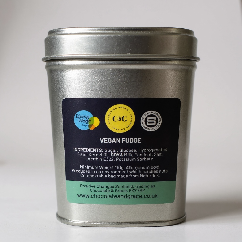 Grace Chocolate Vanilla Vegan Fudge 110g