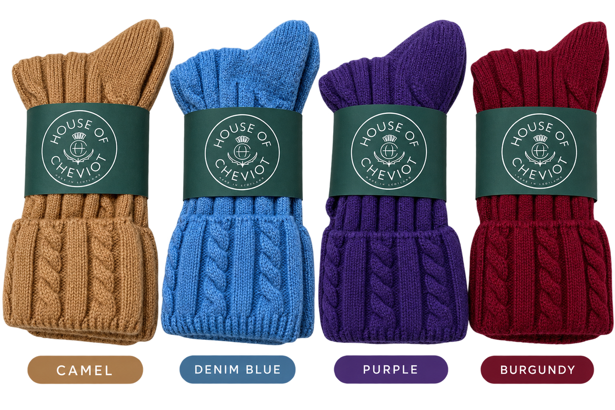 House of Cheviot Ladies Cashmere Bed Socks