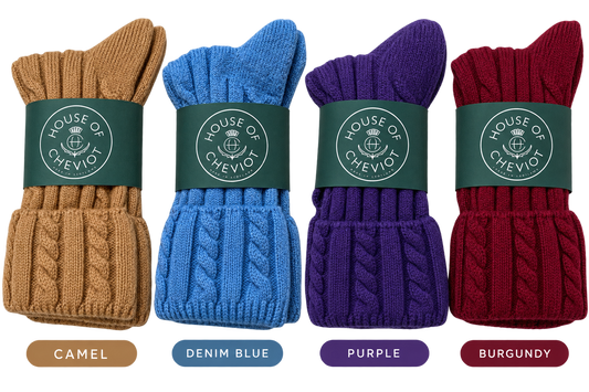 House of Cheviot Ladies Cashmere Bed Socks