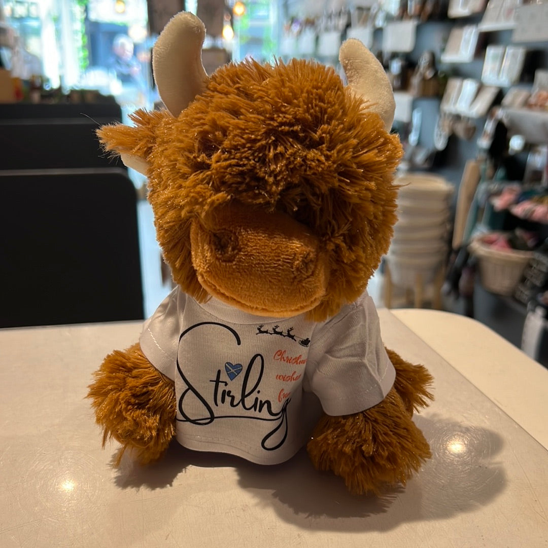Murdo The Highland Cow With T-Shirt