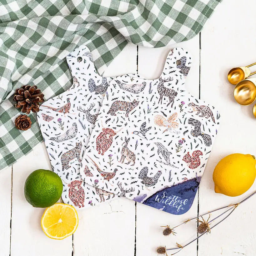Sarah Leask Scottish Animals Mini Chopping Board