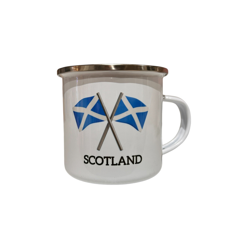 Clan Artisan Designed & Handprinted Enamel (Tin) Mugs