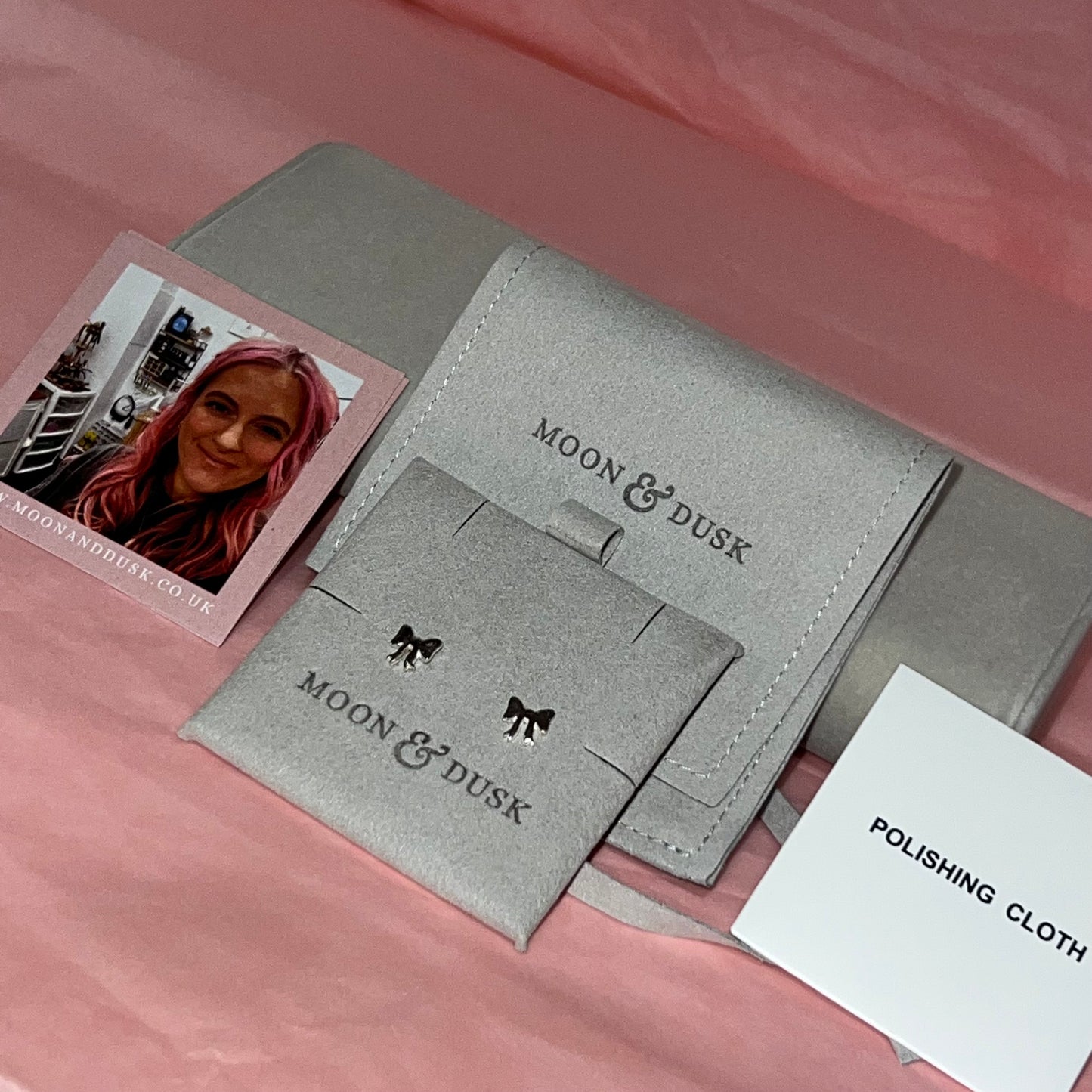 Moon & Dusk  Sterling Silver Earrings