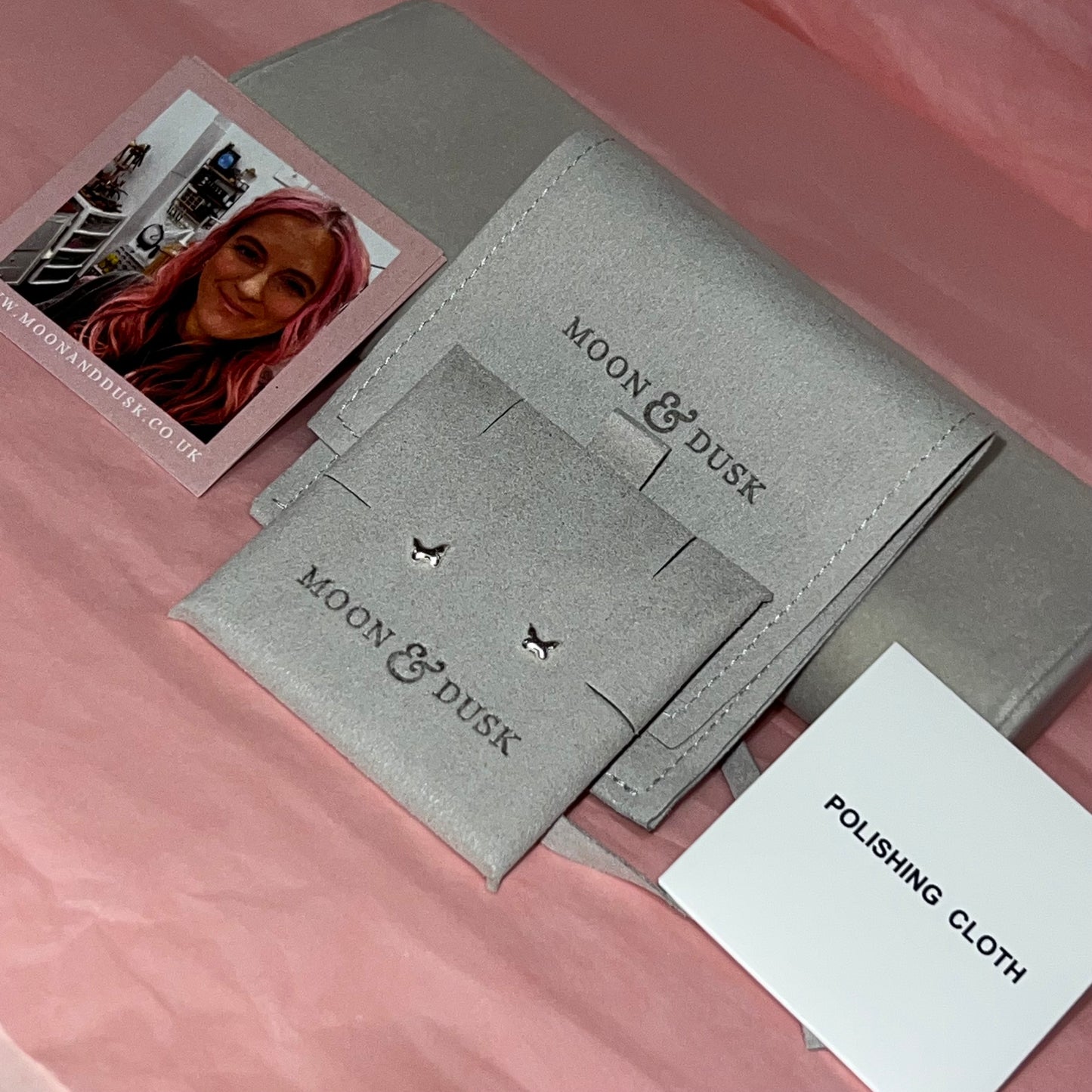 Moon & Dusk  Sterling Silver Earrings