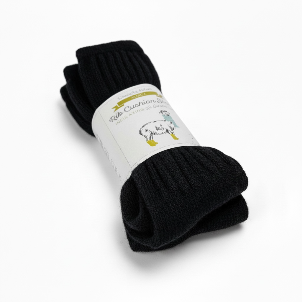 Samantha Holmes Rib Cushion Alpaca Socks