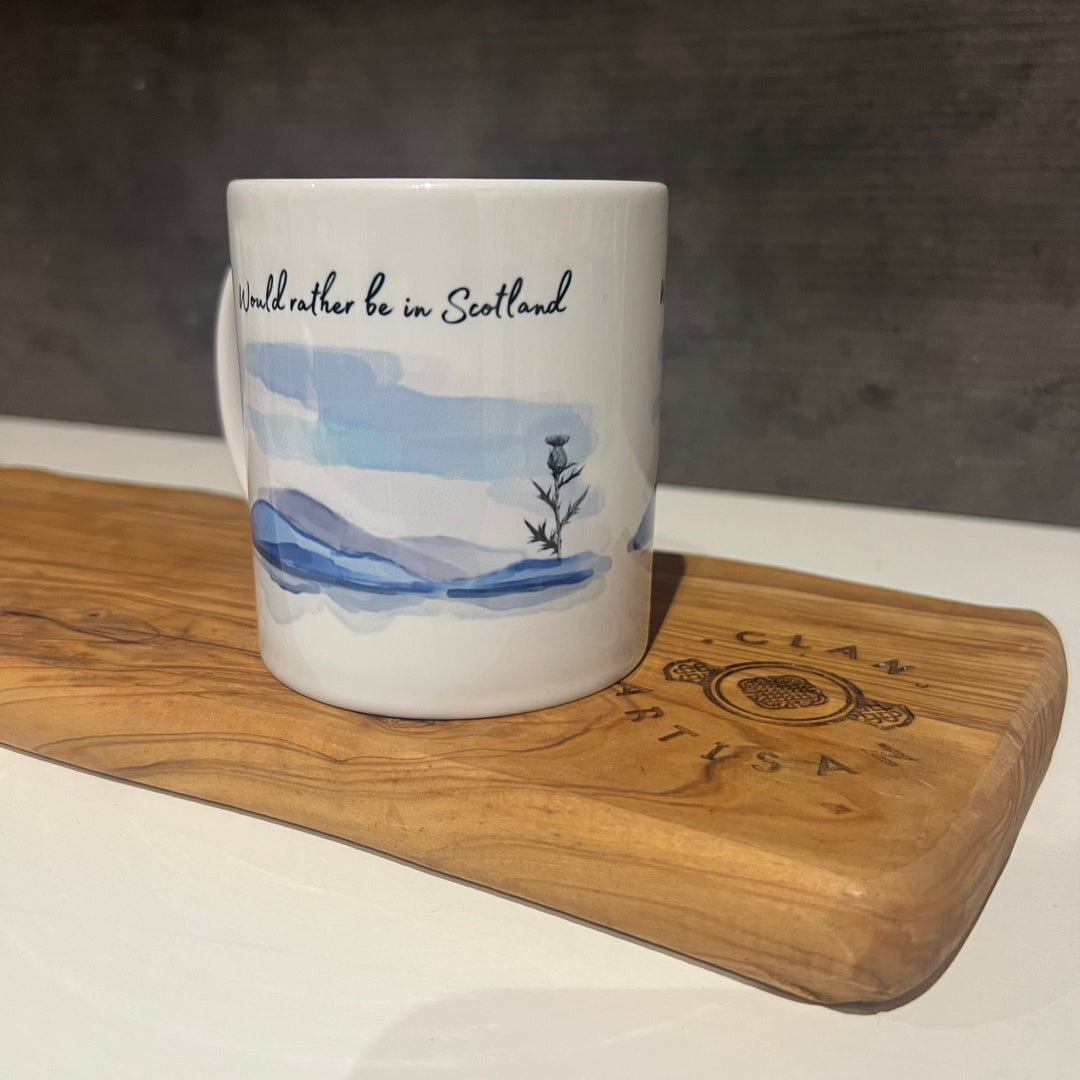 Clan Artisan Designed & Handprinted Scottish Themed Ceramic Mugs 10oz