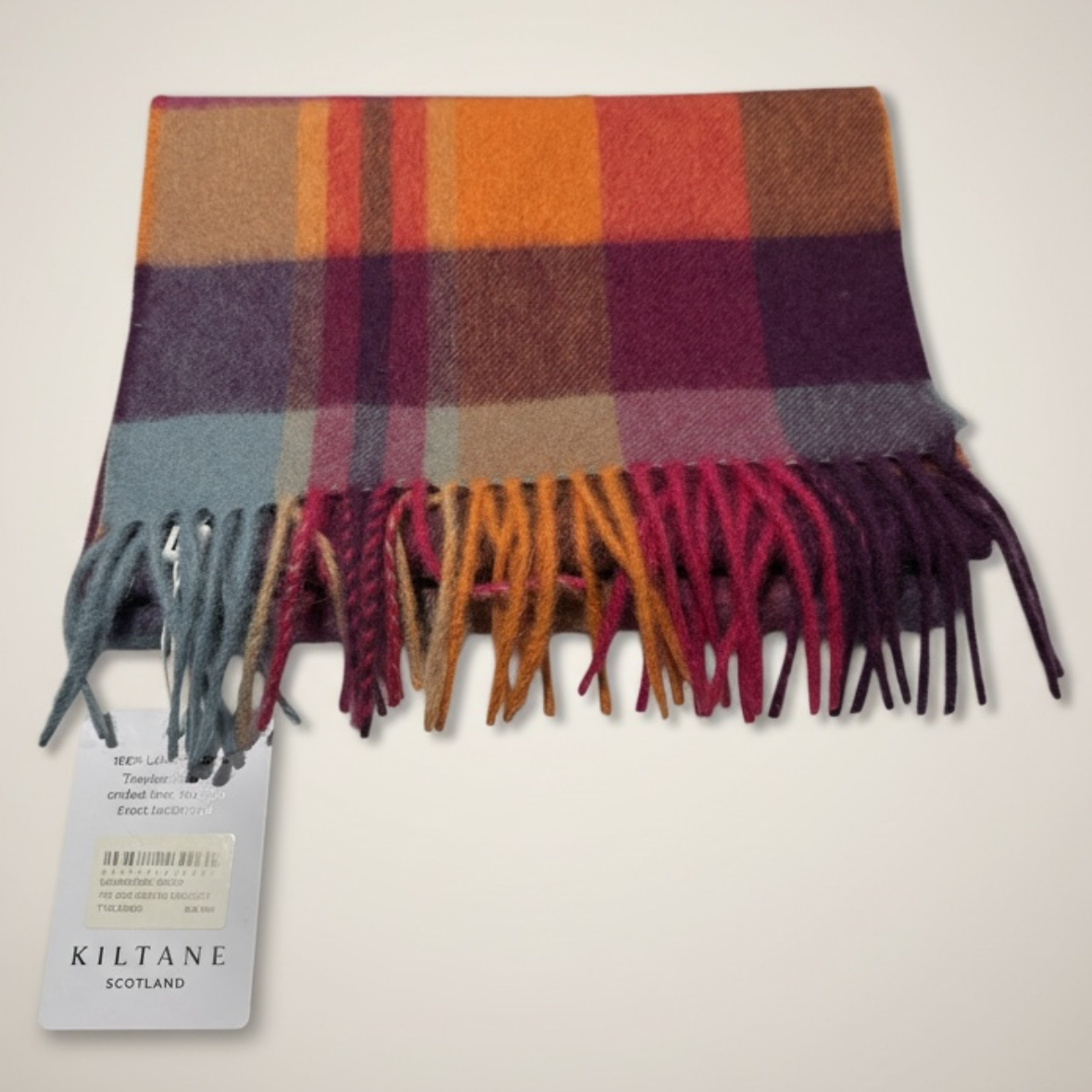 Kiltane 100% Lambswool Tartan Scarf