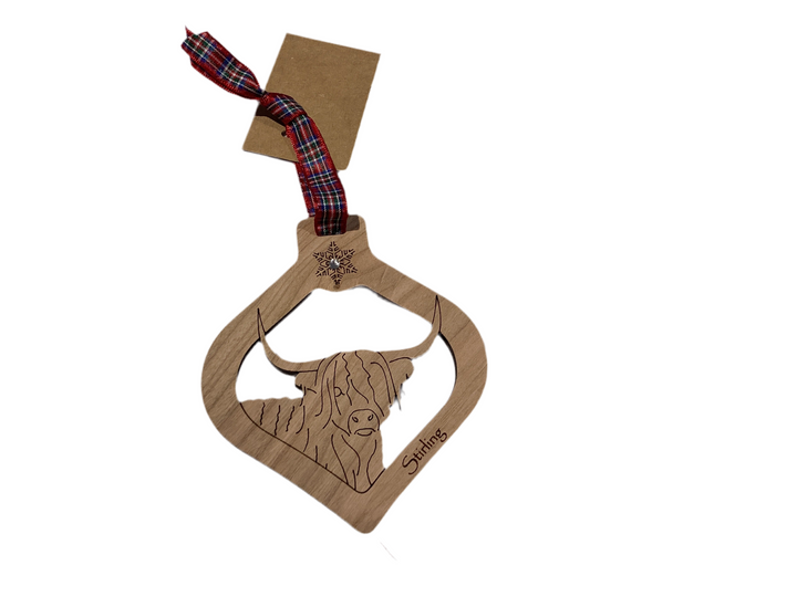 The Damside Wooden Christmas Bauble Decoration