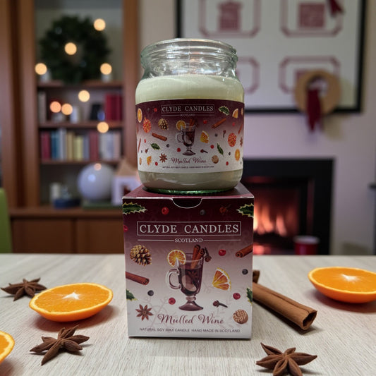 Clyde Candles Christmas Glass Candle