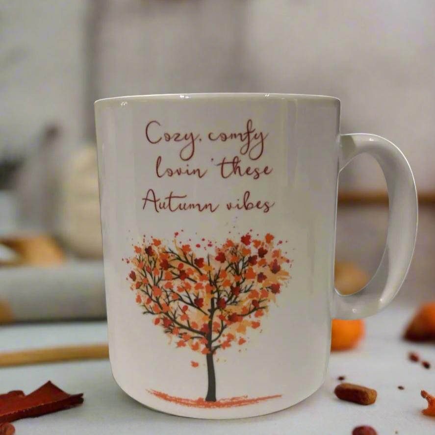 Clan Artisan Designed & Handprinted Autumn Ceramic Mugs 10oz