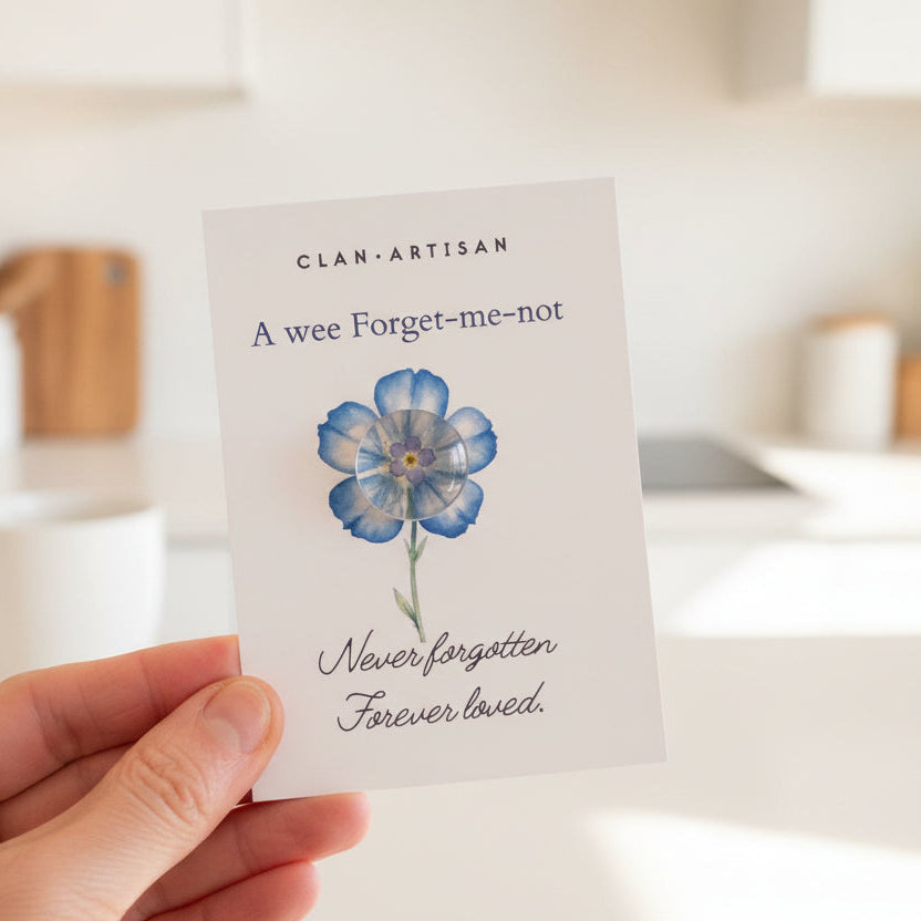 Clan Artisan Forget Me Not Wee Keepsake Card