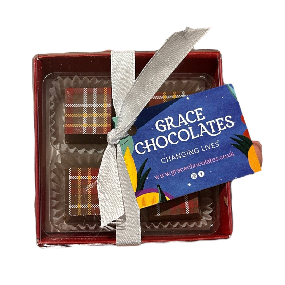 Grace Chocolate Tartan Salted Caramel Truffles