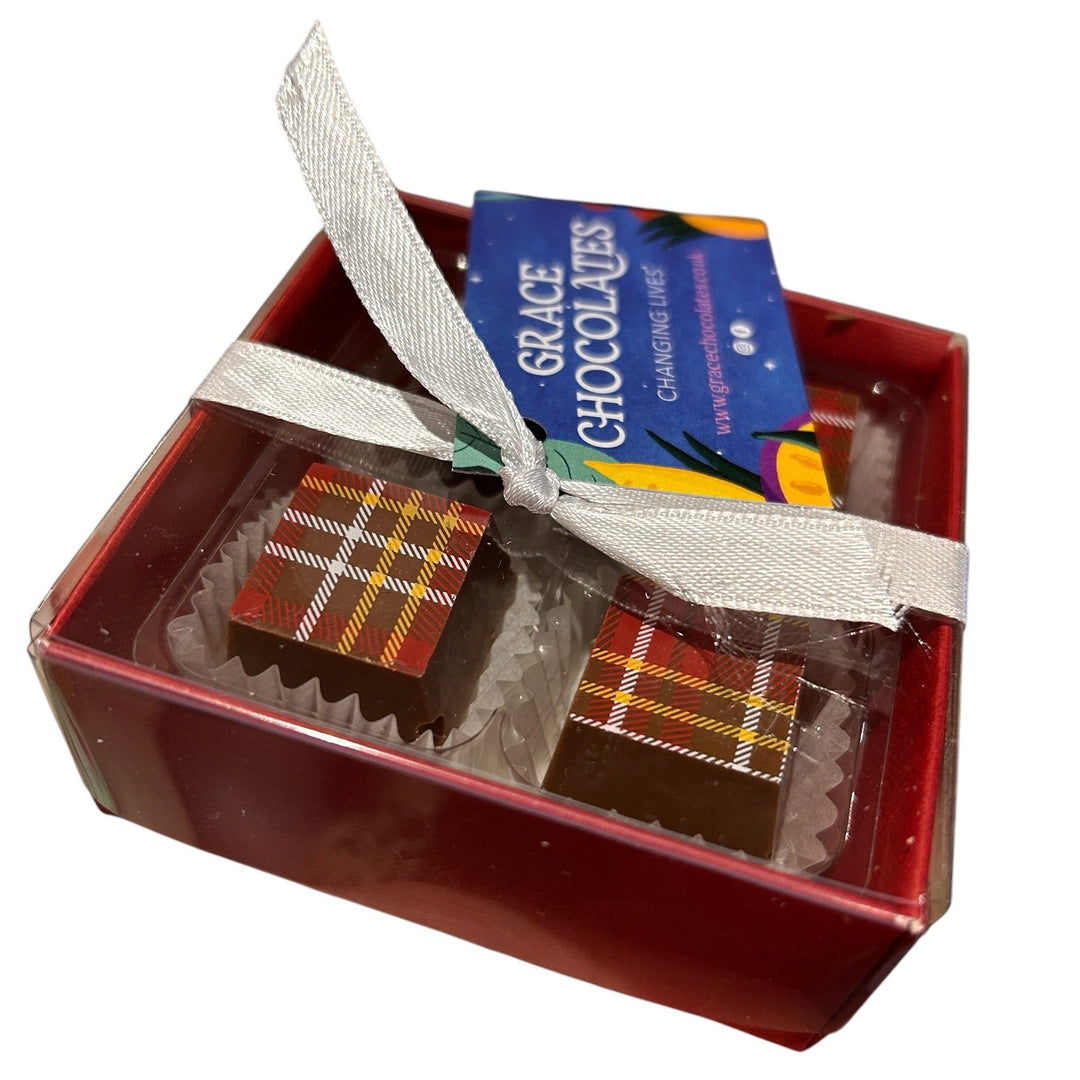 Grace Chocolate Tartan Salted Caramel Truffles