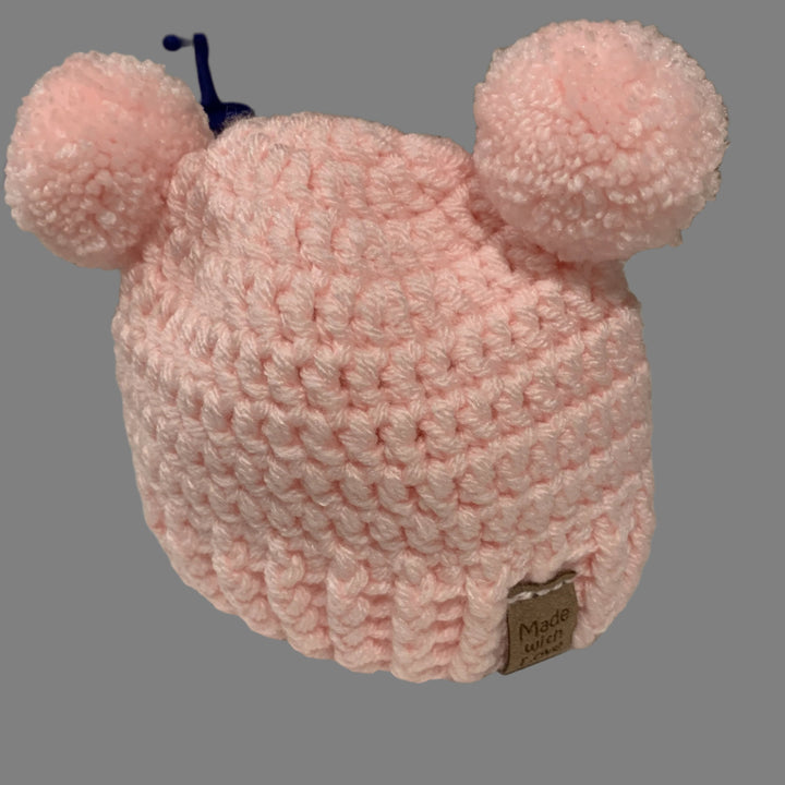 Buttons & Bows Baby Pom Pom Hats