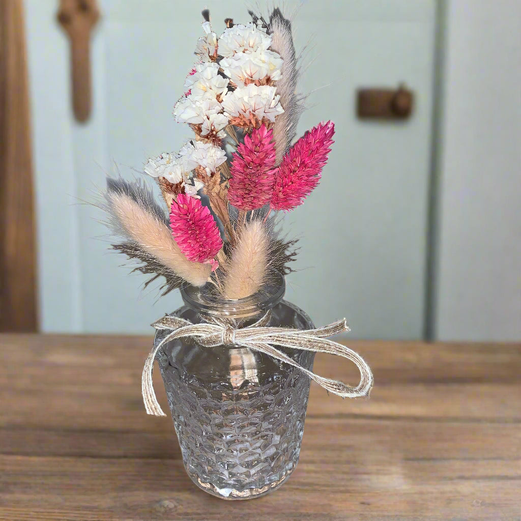 Clan Artisan Wee Dried Flower Bouquet with Vase