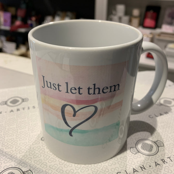 Clan Artisan Designed & Handprinted Inspirational Ceramic Mugs 10oz