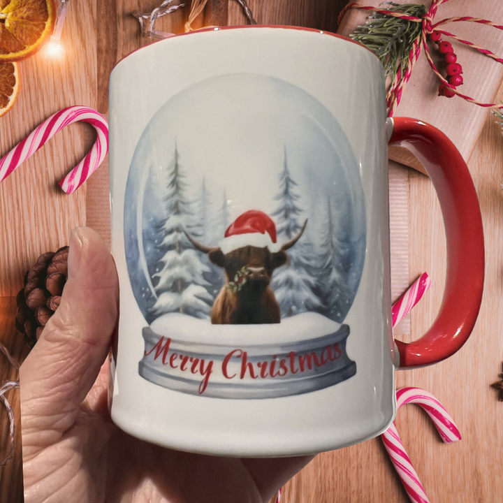 Clan Artisan Designed & Handprinted Christmas Ceramic Mugs 10oz