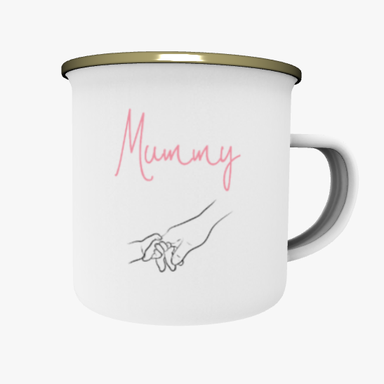 Clan Artisan Designed & Handprinted Enamel (Tin) Mugs