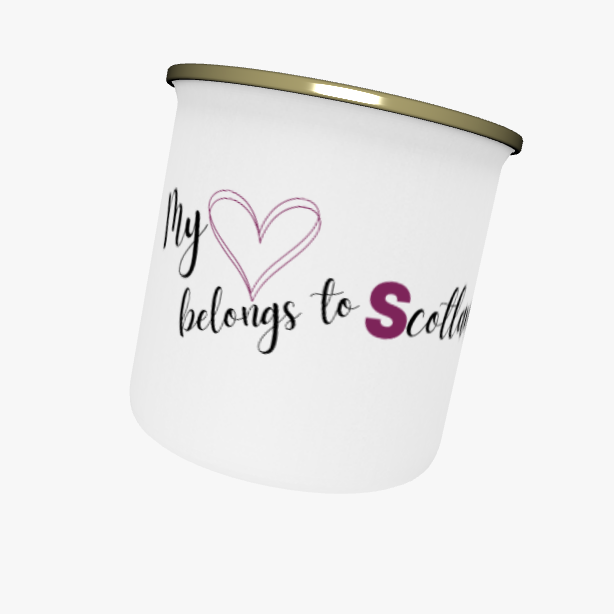 Clan Artisan Designed & Handprinted Enamel (Tin) Mugs