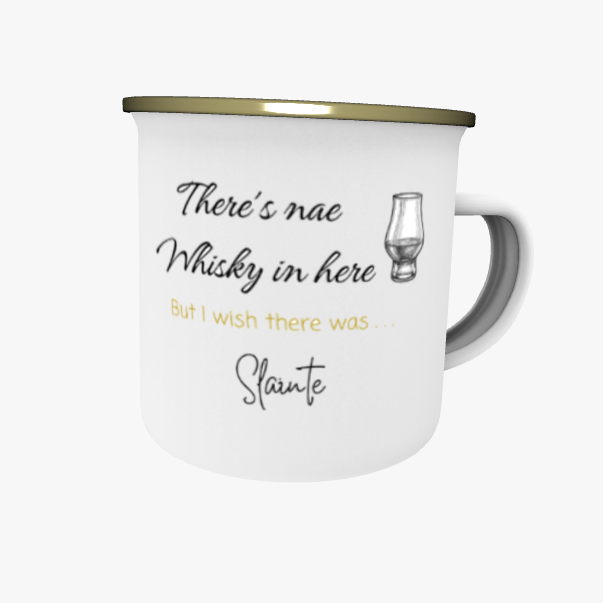 Clan Artisan Designed & Handprinted Enamel (Tin) Mugs