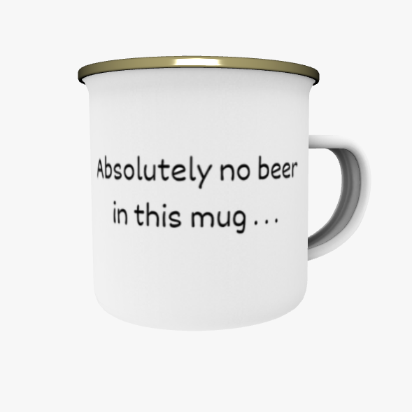 Clan Artisan Designed & Handprinted Enamel (Tin) Mugs